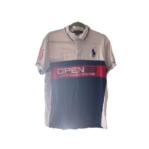 Polo Ralph Lauren white and navy polo shirt

Men’s size xl